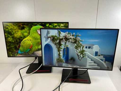 Lenovo (P27H-20) 27", 2560x1440 (QHD) Monitory IPS (2x)