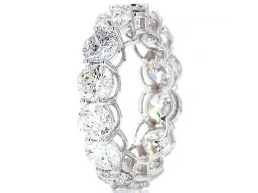 14 Karaat witgouden eeuwigheidsring met 3,06 ct. diamant