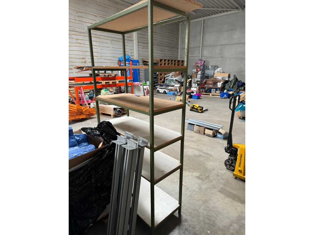 Warehouse rack green