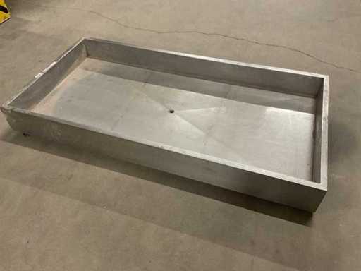 140x70cm RVS crushed ijsbak