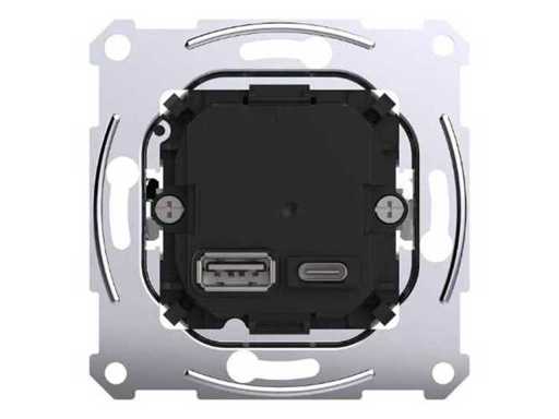 Încărcător USB Schneider MTN4366-0120 45W a+c (8x)