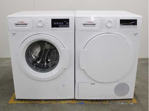 Bosch Series|6 VarioPerfect EcoSilence Drive Washing Machine & Bosch Series|4 Dryer