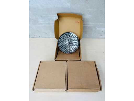 (X3) - Chrome Messing Douche 20cm