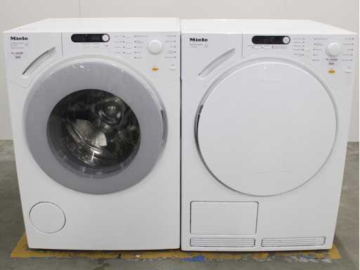 Machine à laver Miele W 1712 SoftCare System & Sèche-linge Miele T 7744 C SoftCare System