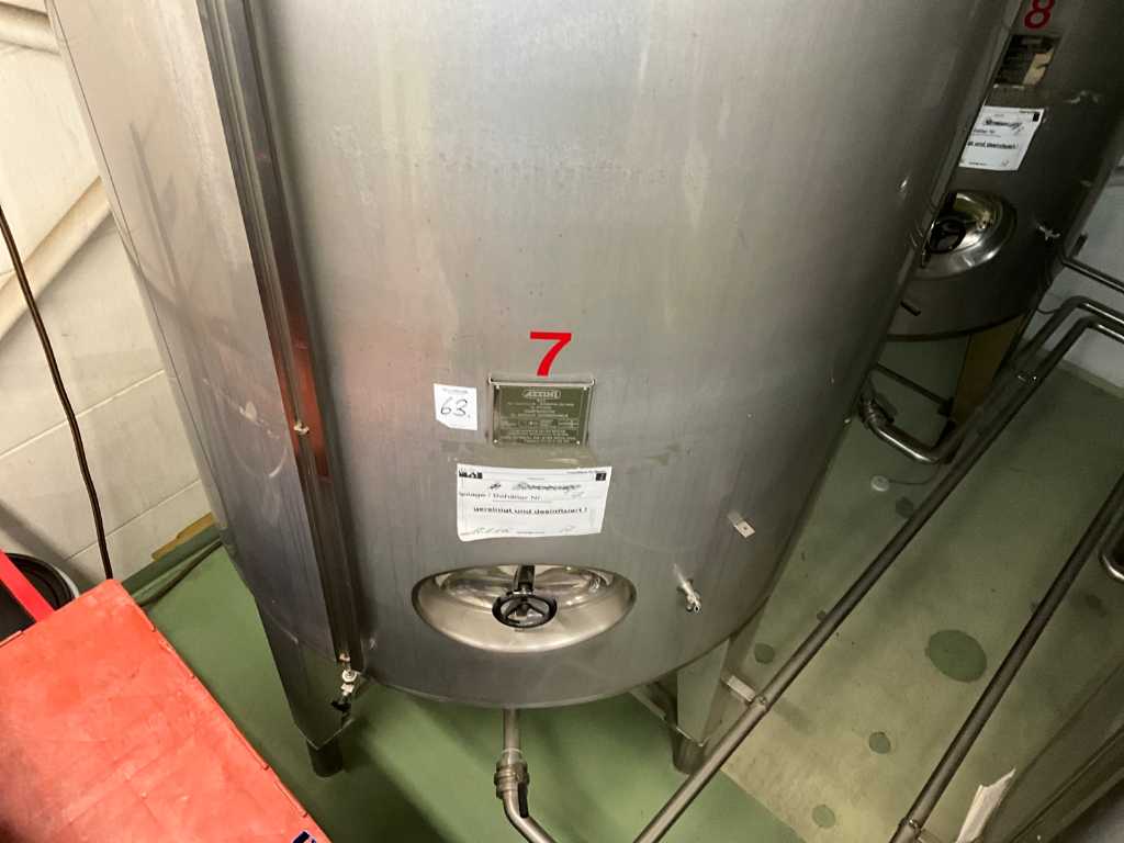 1993 Azzini Material 316 Stainless Steel Storage Tank Vertical