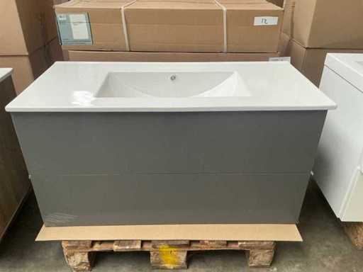 Kame Gama Bathroom Furniture Matt Grey 120cm