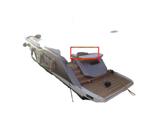 Sessa Marine C68 Aft Seat Cover Beige - 049062A