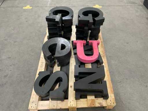 Lettres décoratives de fête, 22 pièces