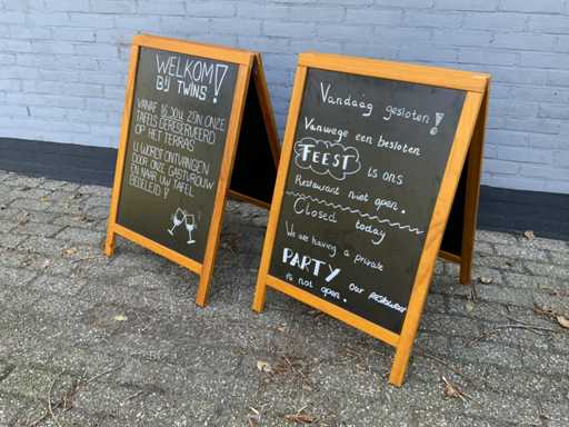 Panneau de trottoir (2x)