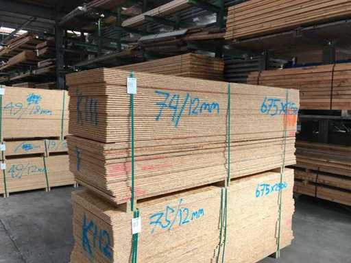 OSB sheets 12mm 675x2500mm (74x)