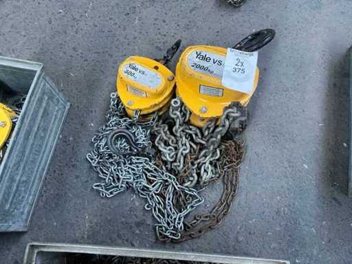 Ridicoare cu lanț Yale (2x)