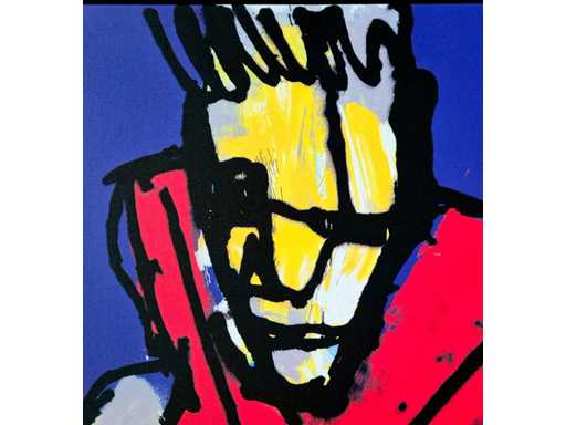 Zeefdruk op doek Herman Brood ‘Ik’