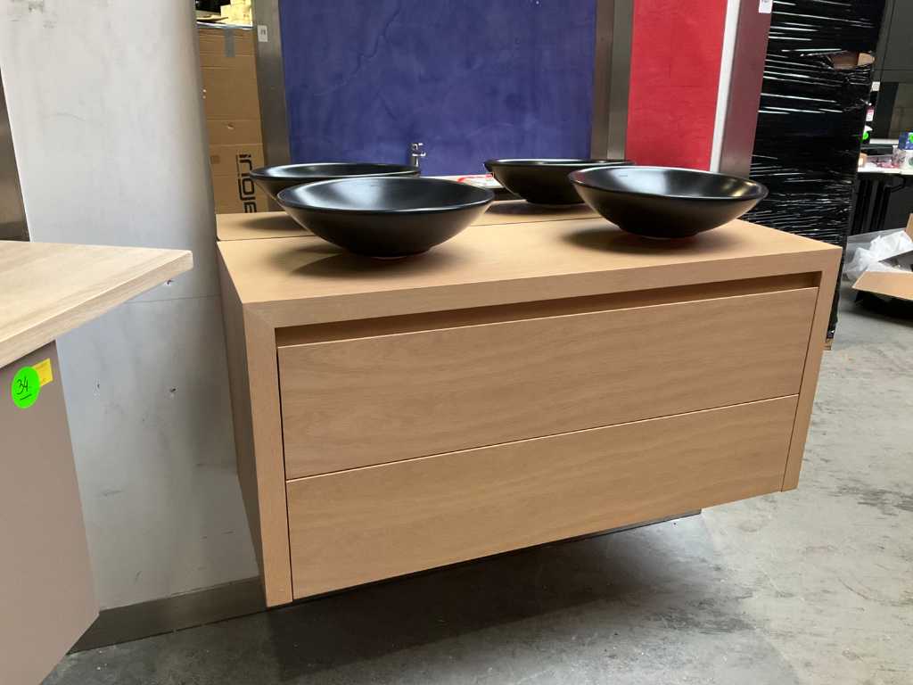 Design vanity set with Bocchi bowls