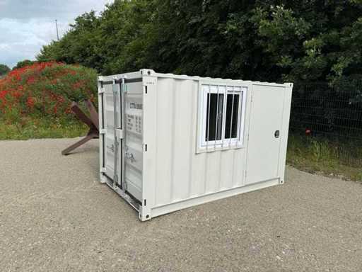 9 voet met deur & raam / munt - materiaalcontainer