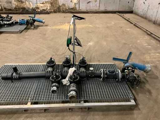Stazione di distribuzione per irrigazione a goccia