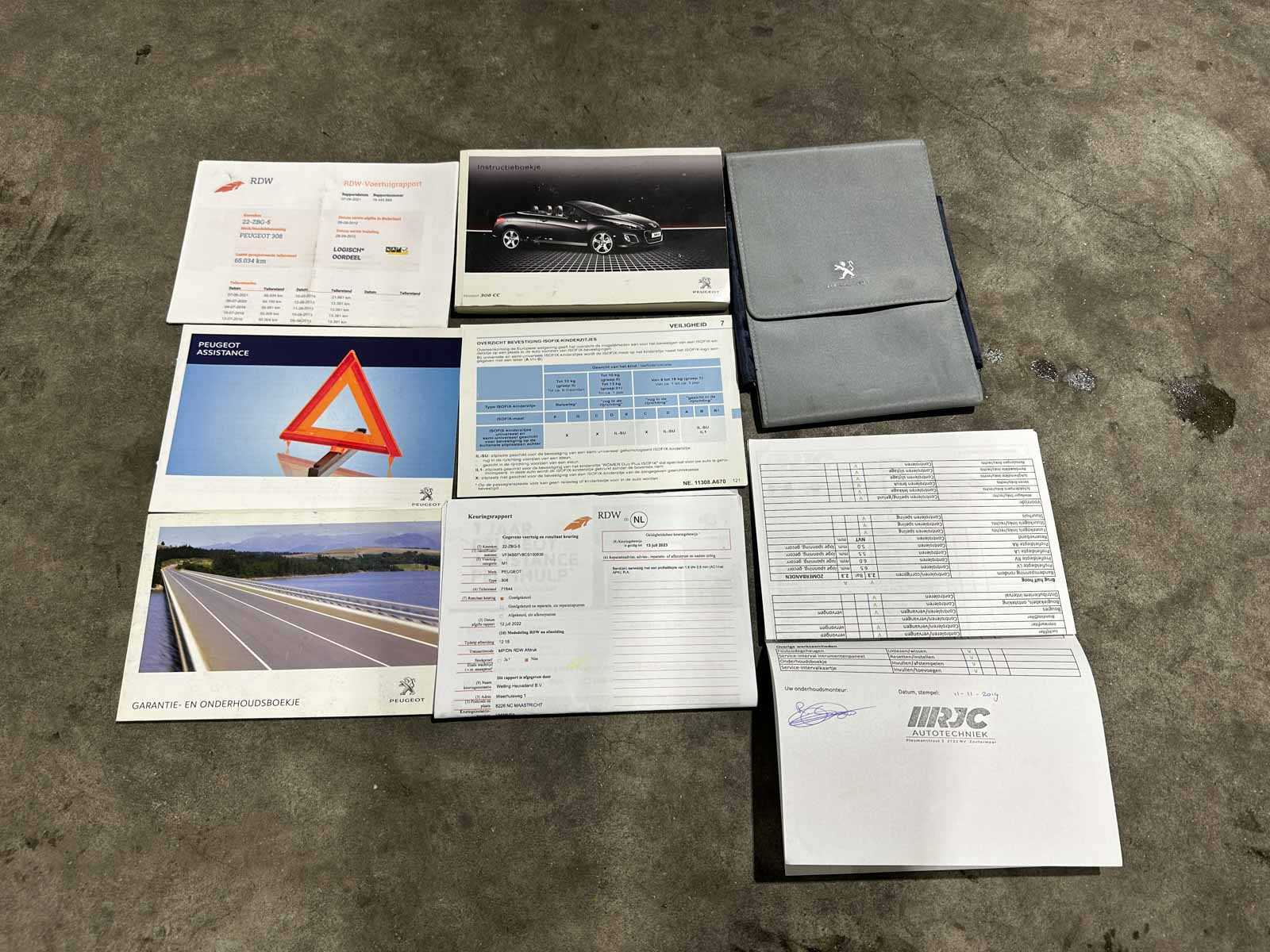 Peugeot 308 CC 1.6 THP Sport Pack (91.160 KM) 156pk 2012 (Origineel-NL), 22-ZBG-5