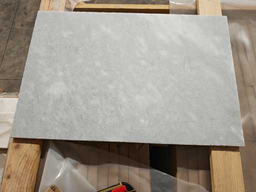 Pietra Naturale Marmo Grigio Opaco 40,6x61x1,2 cm Piastrelle 35,66 m²