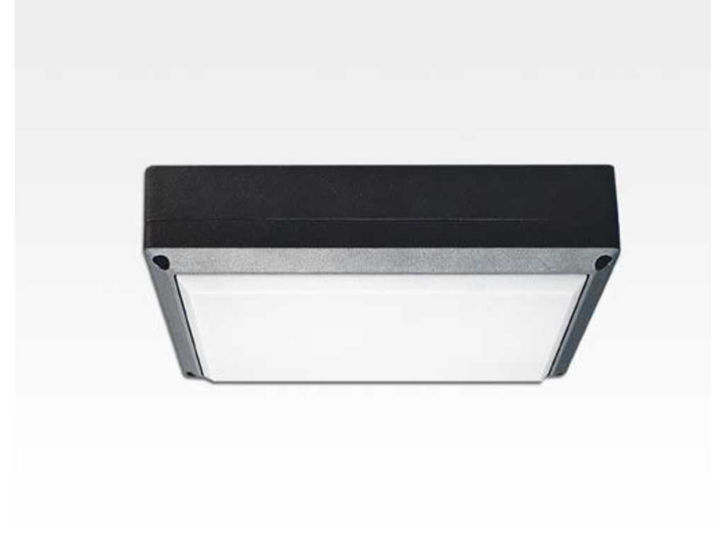 Package of 24 pieces - 9W LED wall/ceiling light anthracite rectangular Daylight White / 6000-6500K 405lm 230VAC IP54 120degree Wall Lamp Ceiling Light Aisle Light Fasade Lamp Entrance Light Outdoor Lamp Interior Lamp - SSAMLight
