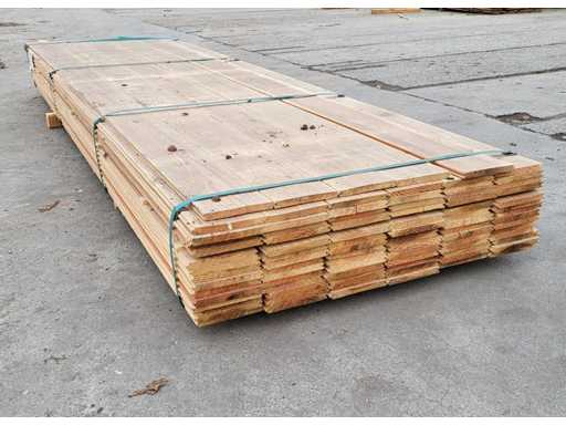 56m2 Douglas vloerdelen 18 x 175 mm, lengte 360cm ( 89x ) 