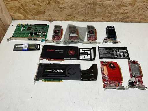 Batch of various VGA cards and others