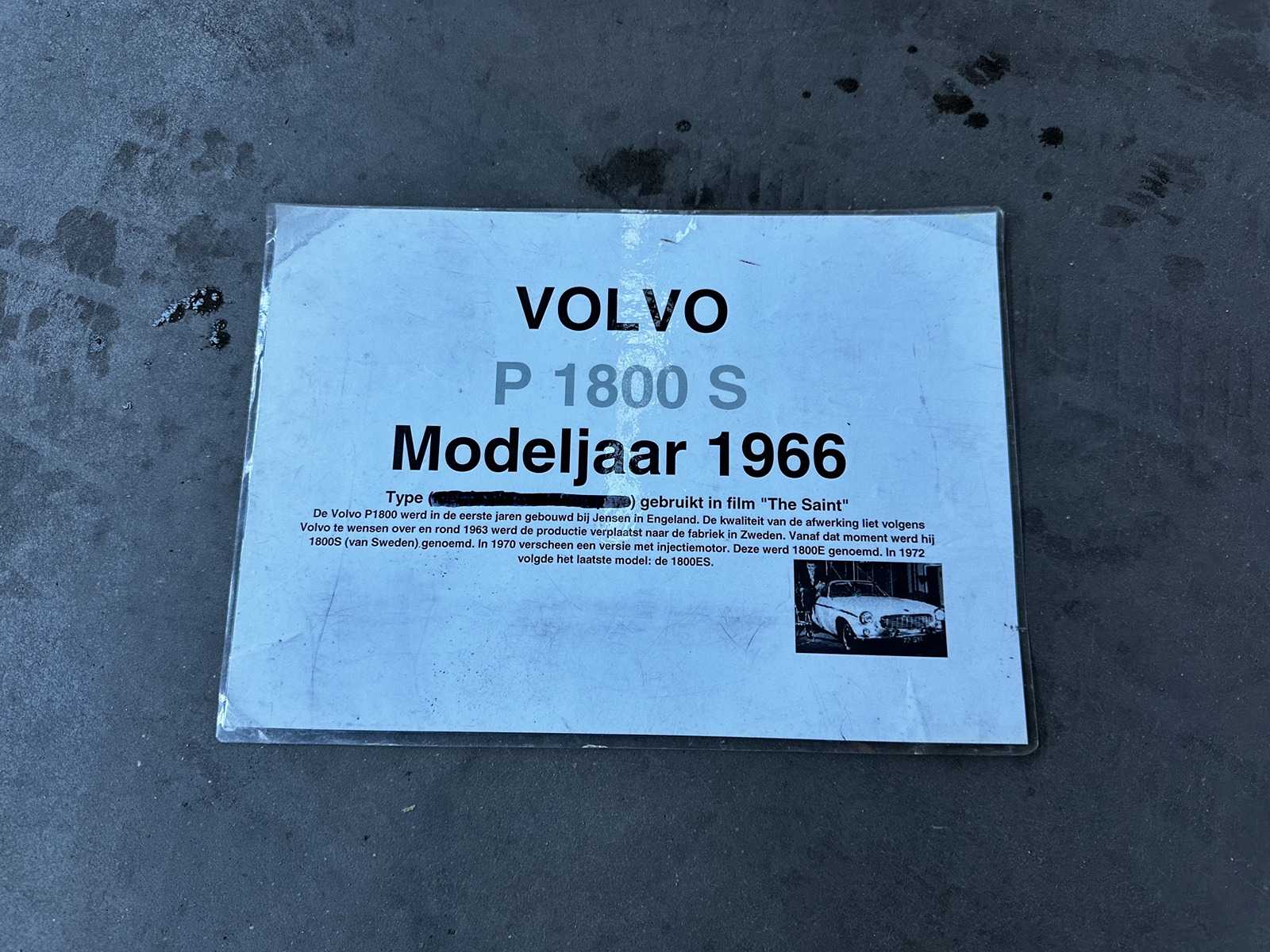 Volvo P 1800 (Origineel-NL) 1968, 53-17-BU