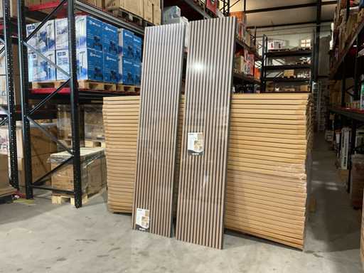 2025 Lemotex LM-60270D Walnut 32 Boxes 2 Panels Per Box Acoustic Wall Decoration (64x)