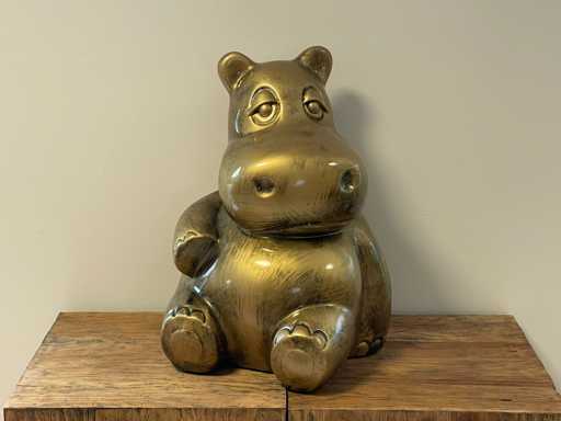 Hippo Zit Gold H50cm