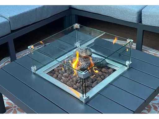 Gofire - 33 pieces - Heat resistant glass cover - Rectangle 33 x 33 x 17 cm (33x)