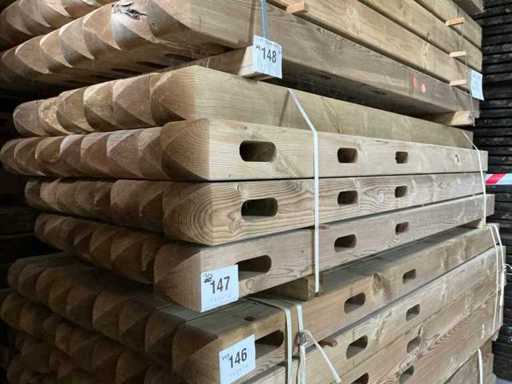 Grenen paal (30x)