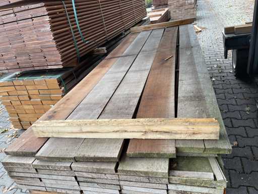 Deski Purple Heart drobno przetarte 3350x205x26mm (35x)