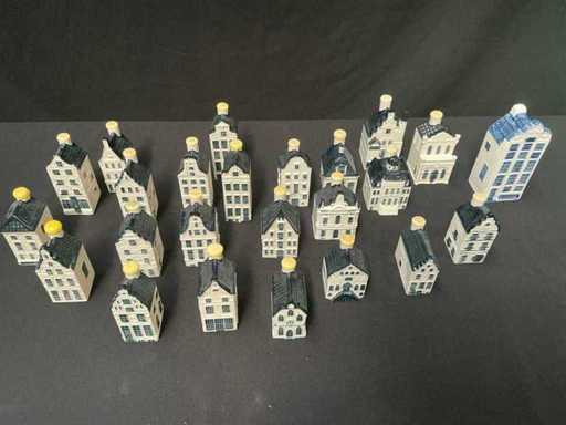 Amsterdamse grachtenpanden - Europees aardewerk (24x)
