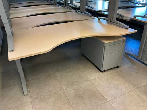 TDS Bureau 180x100 met ladeblok (6x)