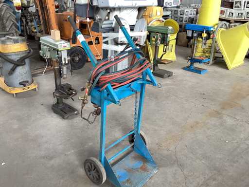 Carrello porta bombole di saldatura