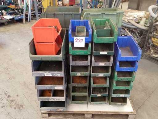 Voorraad van diverse pvc-opslagdozen