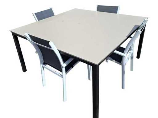 Goldstar - Tafel vierkant - Garden set