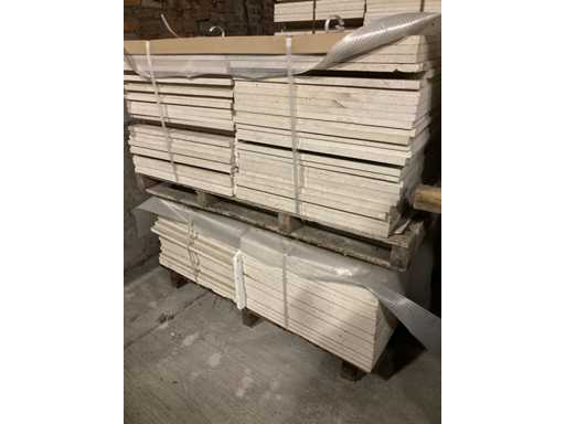 Tegole Strisce di pietra bianca borgognona lunghezza libera 50m²