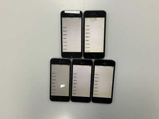 Apple - iPhone 5s 16GB & iPhone 5 16GB Space Gray (5x)