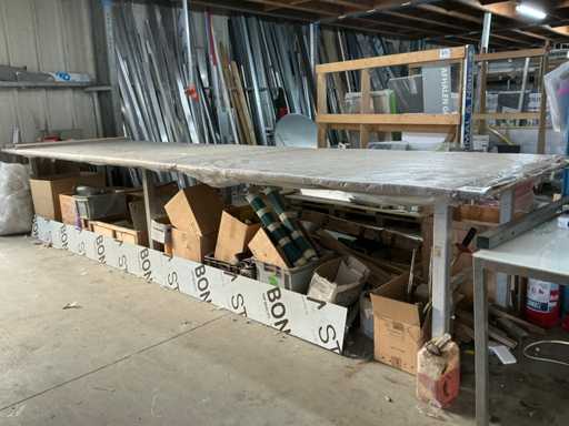 Grote metalen Werktafel