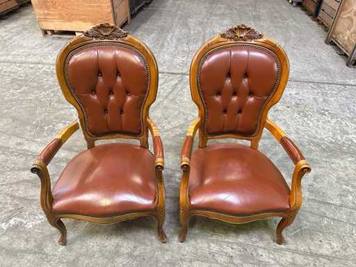Vintage Queen Anne stoel (2x)