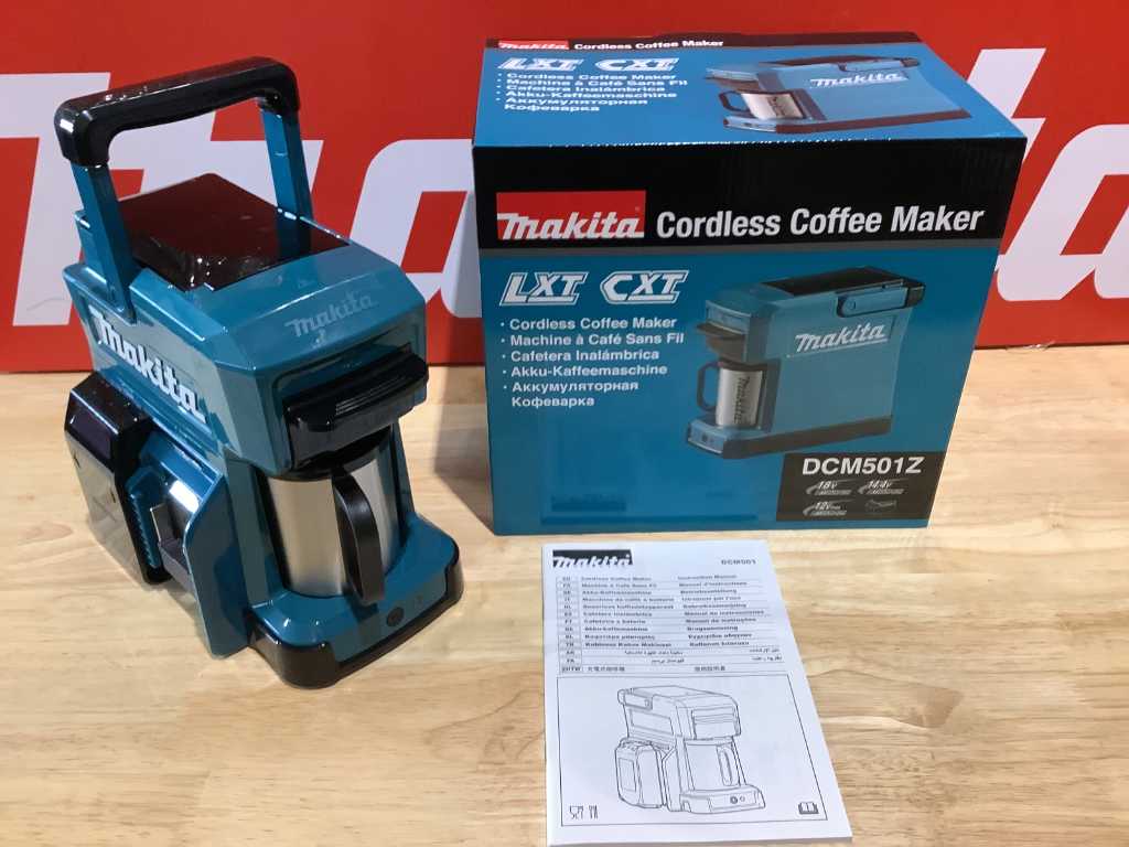 Makita coffee maker online with battery