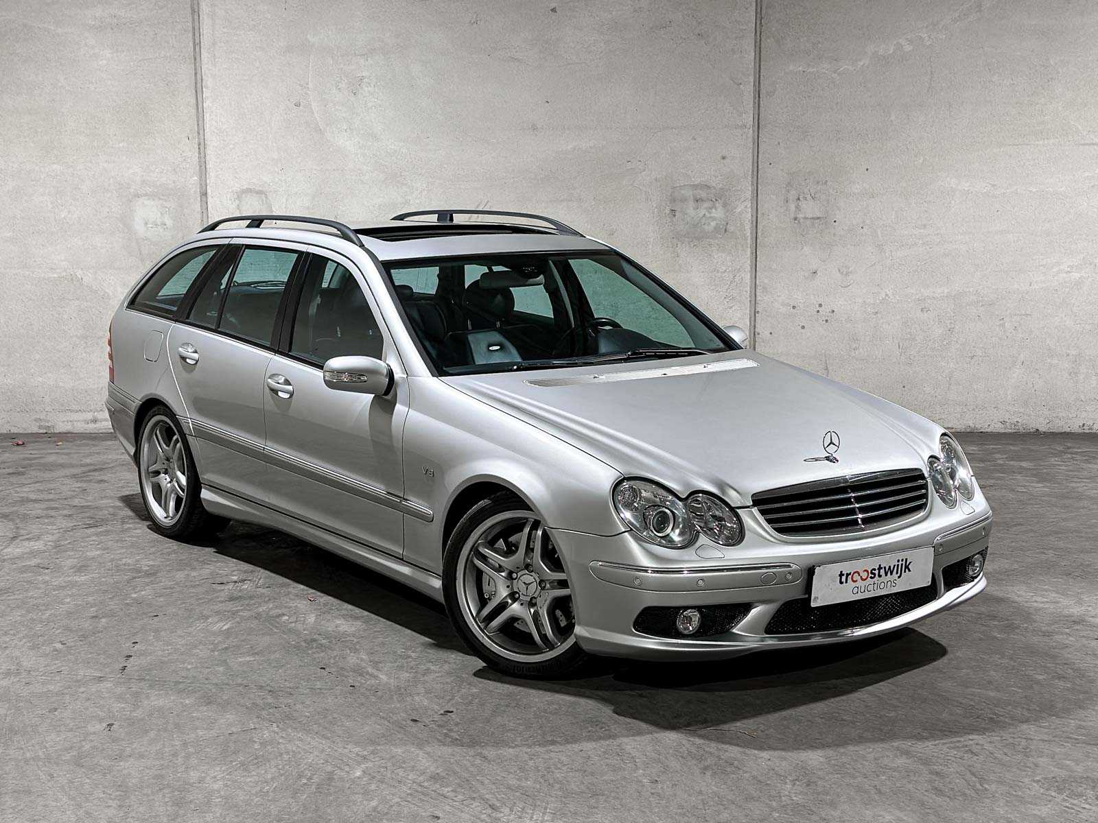 Mercedes-Benz C55 Combi AMG 5.4 V8 367pk 2005 C-klasse, JSZ-04-G Youngtimer