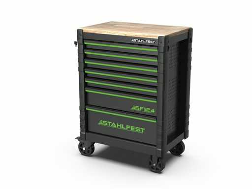 STAHLFEST Wózek narzędziowy 6 szuflad wypełnionych SF124