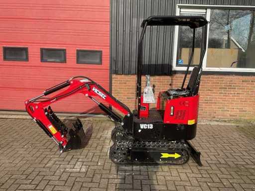 Vicsec VC13 Red Mini Excavator