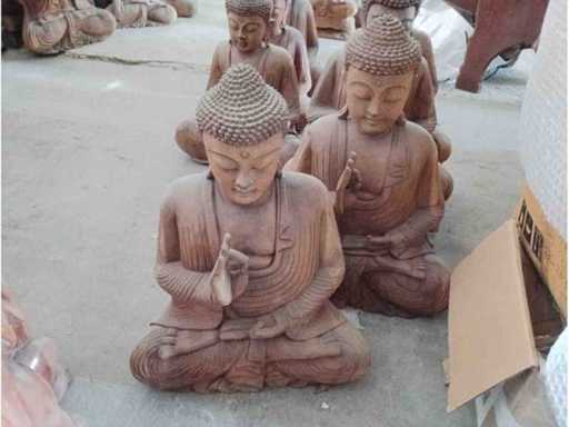 Hand-carved monk