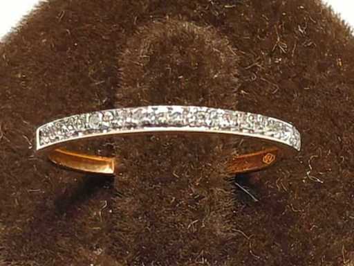 18 KT Pink gold Ring With Natural Diamond