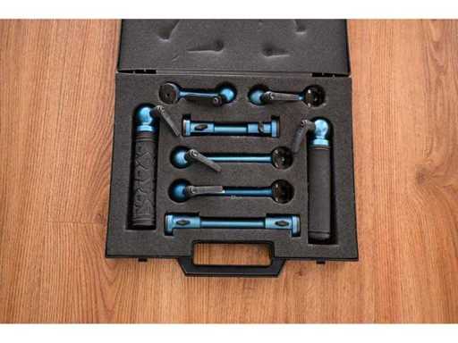 Pure4c - Set de mânere albastre - Trepied și suport