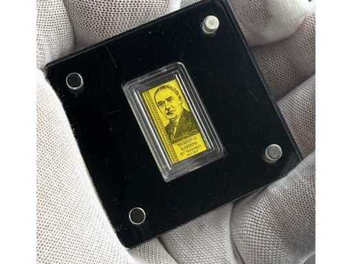 Warren G. Harding Gold Bar Gold 999 USA Presidents Series Collector's Edition – Gratis EU-verzending