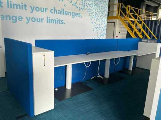 Elektrisch verstellbarer Sitz-Steh-Schreibtisch (6x)