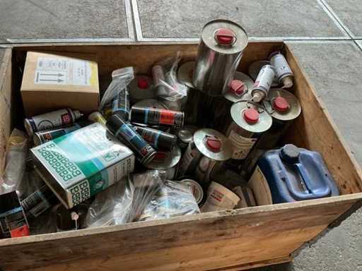 Charge von Wartungsprodukten