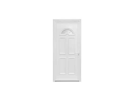Voordeur PVC Elegance 2 Primo H.215 x 1,90 cm wit geglazuurd, pous. Links